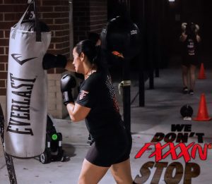 woman boxing